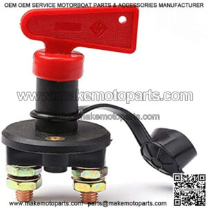 Battery Switch Isolator Disconnect Cut On Off Power Kill Switch for Car Boat RV ATV Marine - 2 Installing Holes