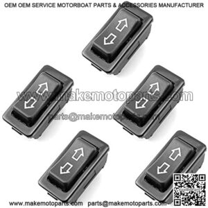 Magic&shell Power Window Switch 5 PIN DPDT DC12V /24V 20 Amp on-off-on Momentary Rocker Switch with Green Indicator for Car Motorcycle Boat or Other Home Appliances