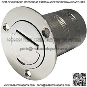 1-1/2"(38mm) OR 2"(50MM) O.D.Boat Water Deck Fill/Filler with Keyless Cap 316 Stainless Steel Hardware Boat Yacht Caravan