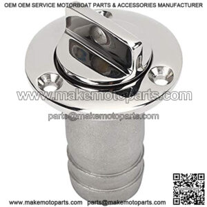 Fafeicy Garboard Drain Plug,316 Stainless Steel Oval Vent Connector Fitting Boats Parts for Boat Yacht Fishing, Hand Tools & Accessories