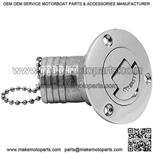 Stainless Steel Hardware 45 Degree Fuel Deck Filler Cap Stainless Steel 316 38mm 50mm Boat Yacht Accessories Parts for Boat (Color : WASTE-50mm)