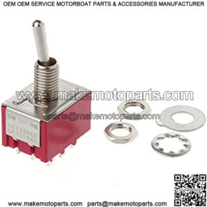 Mini 6mm MTS-302 Toggle Switch 9 Pin 2 Position ON/ON 5A/ 125VAC 2A/ 250VAC by Keaiduoa