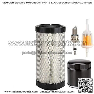 Golf Cart Tune Up Kit for 2008 up EZGO TXT RXV Gas Models with Kawasaki 13.5 hp Engines with Air Filter Oil Filter Fuel Filter Spark Plug,Engine Maintenance Kit for E-Z-GO