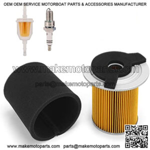 Tune Up Kit for Yamaha G1 G14 Gas Golf Cart, Replace J10-14417-00 JF7-14450-01, Air Filter Pre-Filter with Spark Plug Fuel Filter