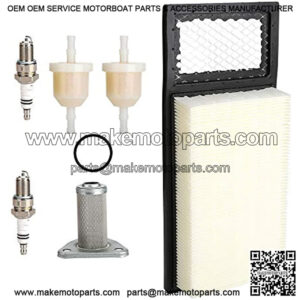 Golf Cart Tune Up Kit for EZGO TXT Medalist 4 Cycle 295cc 350cc Gas 1994-2005, Air Filter 72368G01 Oil Filter 26591G01 Fuel Filter 72084-G01 Spark Plug Replacement kit