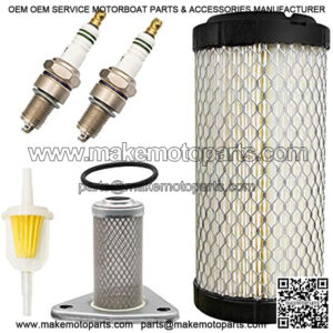 Golf Cart Tune Up Kit with Oil Filter Spark Plug for EZGO TXT/ST 350 Gas 1996-Up