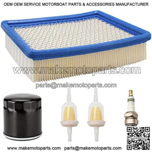 Club Car DS Gas Tune Up Kit with Air Oil Fuel Filter Spark Plug for 1992-2004 Golf Cart with FE290 Engines Replaces#1025582 1016467