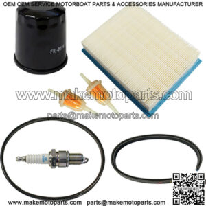 Deluxe Tune Up Kit With Oil Filter for Club Car DS Golf Cart - Fits 1997-Up