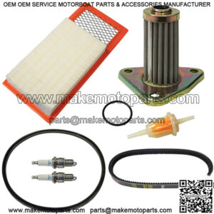 Deluxe Tune Up Kit with Oil Filter for EZGO 4-Cycle Golf Cart - Fits 1994-2005