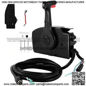 Mophorn Outboard Remote Control 881170A15 Boat Motor Side Mount Remote Control Box with 8 Pin fit for Mercury Outboard Engine PT