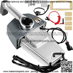 Outboard Remote Control Box Side Mount Push Open Outboard Motor,Boat Throttle Control for Evinrude and Johnson 5006182