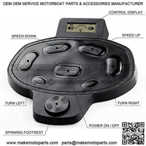 Haswing Black Cayman 24V 80LBS 60" Shaft Bow Mount Electric Trolling Motor with Remote and Foot Controller for Bass Fishing Boats Freshwater and Saltwater Use