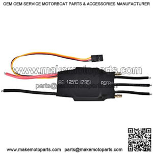 Watercooled ESC, Waterproof Brushless ESC 60A Water Cooling Electronic Speed Controller with 5V/3A UBEC for RC Boat Models Part