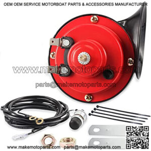 Golf Cart Horn Kit Floor Mount Button for EZGO, Club Car, Yamaha, 12 V