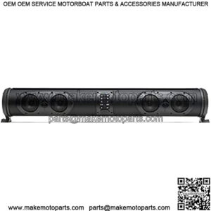 SEDS32 Double-Sided Amplified Powersports 11 Speaker Bluetooth Soundbar Waterproof Sandproof with LED Lighting 500 Watts of Peak Power