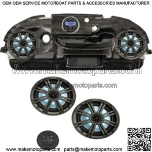 Deluxe Greywood Dash with Kicker Audio System for Club Car Precedent Golf Cart