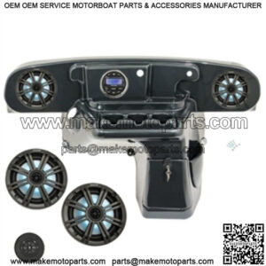 Kicker Audio System W/Carbon Fiber Deluxe Dash for EZGO TXT Golf Cart 1994-Up