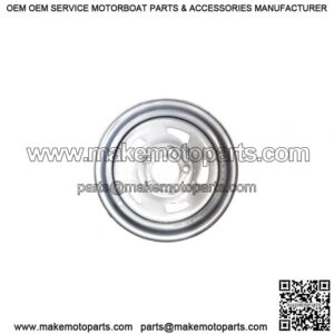 13" 5-Lug Silver Painted Directional Trailer Wheel Rim