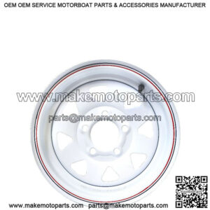 15" 5-Lug Painted Trailer Wheel Rim (5" width)