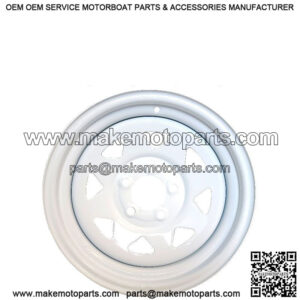 15" 5-Lug Painted Trailer Wheel Rim (6" width)