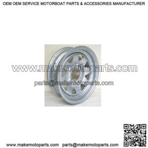 12" Spoke Galvanized Trailer Rim (4" Width) 5-Lug