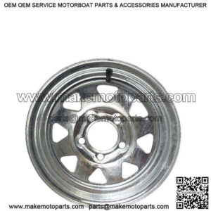 13" 5-Lug Galvanized Trailer Wheel Rim