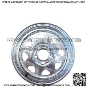 15" 5-Lug Galvanized Trailer Wheel Rim