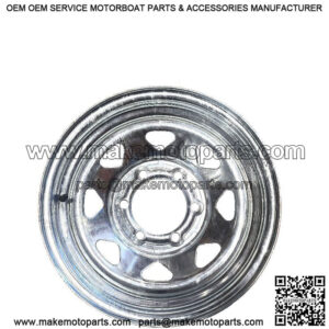 15" 6-Lug Galvanized Trailer Wheel Rim
