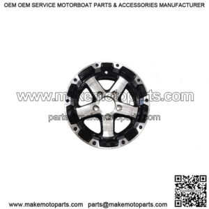 13" Aluminum Spoke w/Black Machined Lip 5-Lug Trailer Wheel (5" Width)