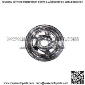 14" Chrome 5-Lug Directional Trailer Wheel Rim (6" Width)