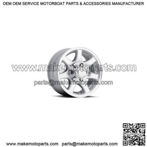 15" Aluminum 7-Star Mag 6-Lug Trailer Wheel Rim (6" Width)