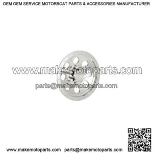 Chrome One Piece Trim Ring, (Fits 10" Golf Cart Wheels)