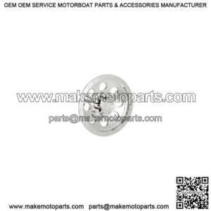 Chrome One Piece Trim Ring, (Fits 12" Golf Cart Wheels)