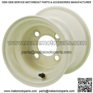 Revenge 8" Almond Steel Golf Cart Wheel (No Offset)