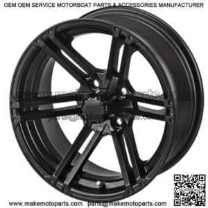 Revenge 15x7 Yukon Matte Black Golf Cart Wheel 3:4 Offset