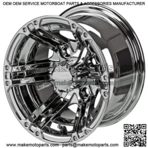 Revenge 10x7 Yukon Mirror Golf Cart Wheel 3:4 Offset