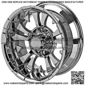 Revenge 10x7 Warlock Mirror Golf Cart Wheel 3:4 Offset