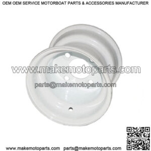 1 Golf Cart Wheel White Steel 8x7 With 2:5 Offset Club Car EZGO Yamaha