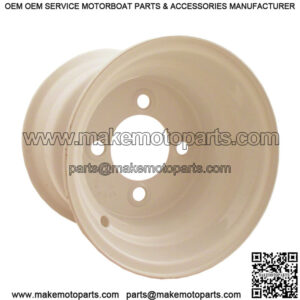1 Golf Cart Steel Wheel Yamaha Ivory Finish 8x7 Centered Offset