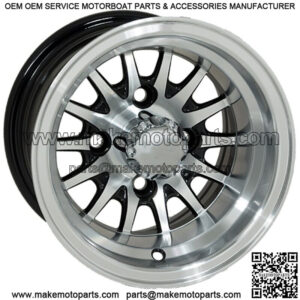 Medusa 10x7 Machined Black Wheel