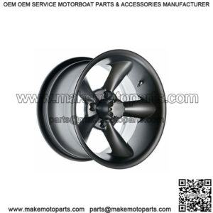 12 inch Godfather (Matte Gray) Golf Cart Wheel 4-4 Bolt (4x101.6mm) | 3:4