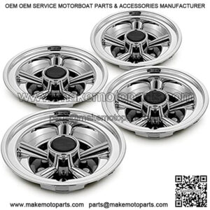 Golf Cart Accessories Wheel Covers Hub Caps for Yamaha/Club CAR/EZ-GO Par Car 8" (Set of 4) (Silver)