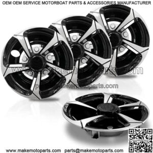 Golf Cart Hubcaps Golf Cart Accessories for Yamaha/ Club Car DS Precedent/ EZ-GO, 8 Inch Wheel Covers(Set of 4)