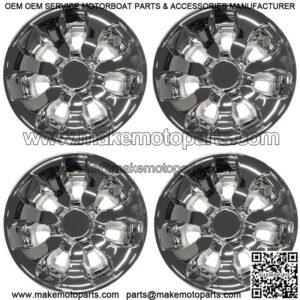 Drifter 8 inch Golf Cart Wheel Covers Hub Caps Universal Fit | Set of 4