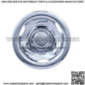 (1) Golf Cart 8" Chrome Deep Dish Wheel Cover Hub Cap