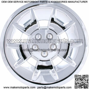 (1) Golf Cart 10" Chrome Deep Dish Wheel Cover Hub Cap