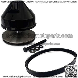 Primary Drive Clutch and Drive Belt for EZGO 2-Cycle Gas Golf Cart 1976-1987,OEM Clutch 23192-G1, Belt 14153-G1