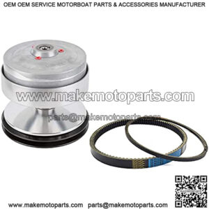 Drive Clutch Fit for Club Car Gas Golf Cart, DS Precedent Front Clutch U5000 RPM 5700 Nivel Metal CP0020 5700, with Belt