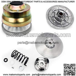 Aluminum Drive Clutch + Rear Secondary Driven Clutch Kit for Yamaha G2 G8 G9 G11 G14 G16 G20 G21 G22 Golf Carts 4-Cycle Golf Carts 1985-2006