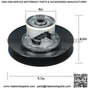 Gas Golf Cart Driven Clutch Fit For EZGO 2-cycle Primary Driven Clutch 1976-1988